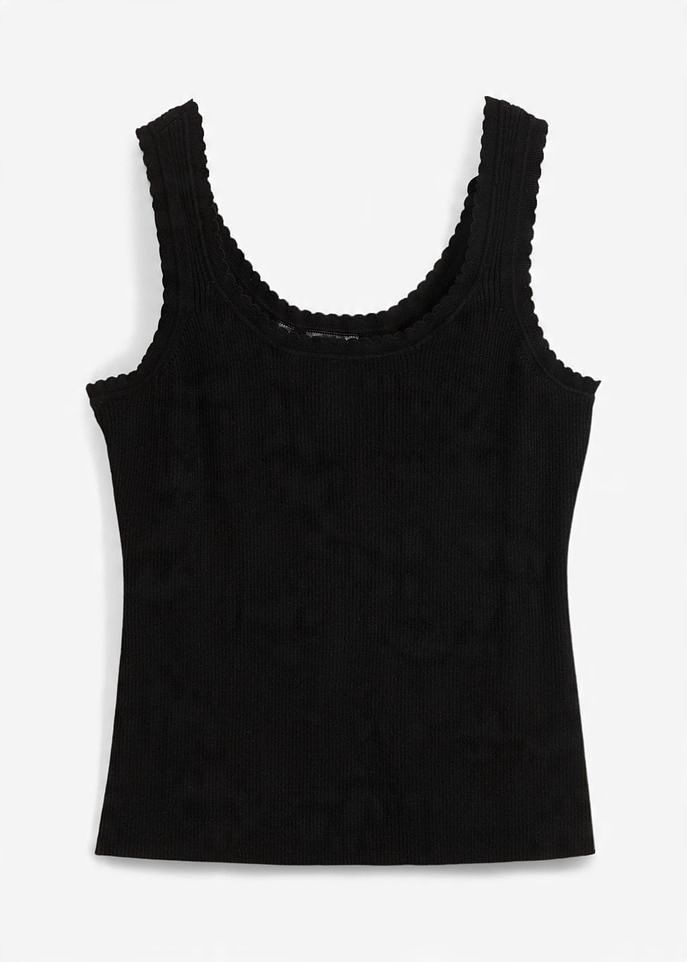 B.P.C top dzianinowy czarny 36/38.