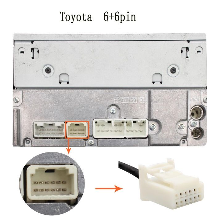 USB AUX адаптер Toyota Lexus MP3 емулятор CD чейнджера 6+6, 5+7 Тойота