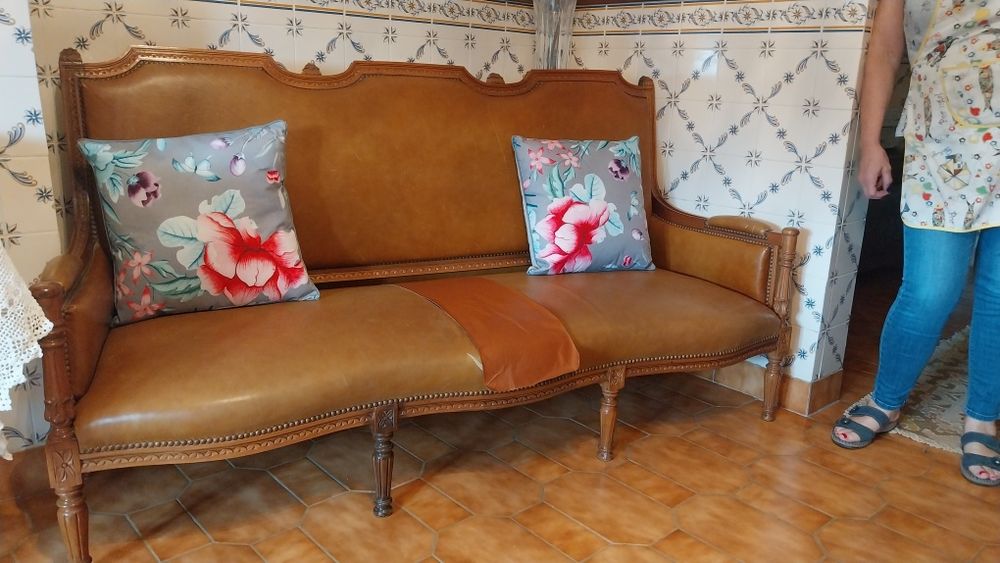 Canapé sofá vantagem castanho