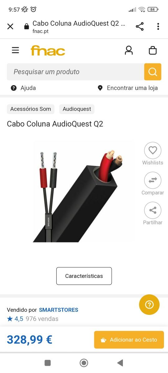 Cabos Audioquest Q2