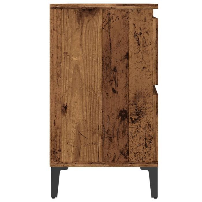 vidaXL Szafka pod umywalkę, stare drewno, 80x33x60 cm