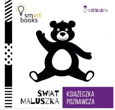 SMARTbooks 3 KSIĄŻECZKI kontrastowe NIEMOWLĘTA nauka Rozwój