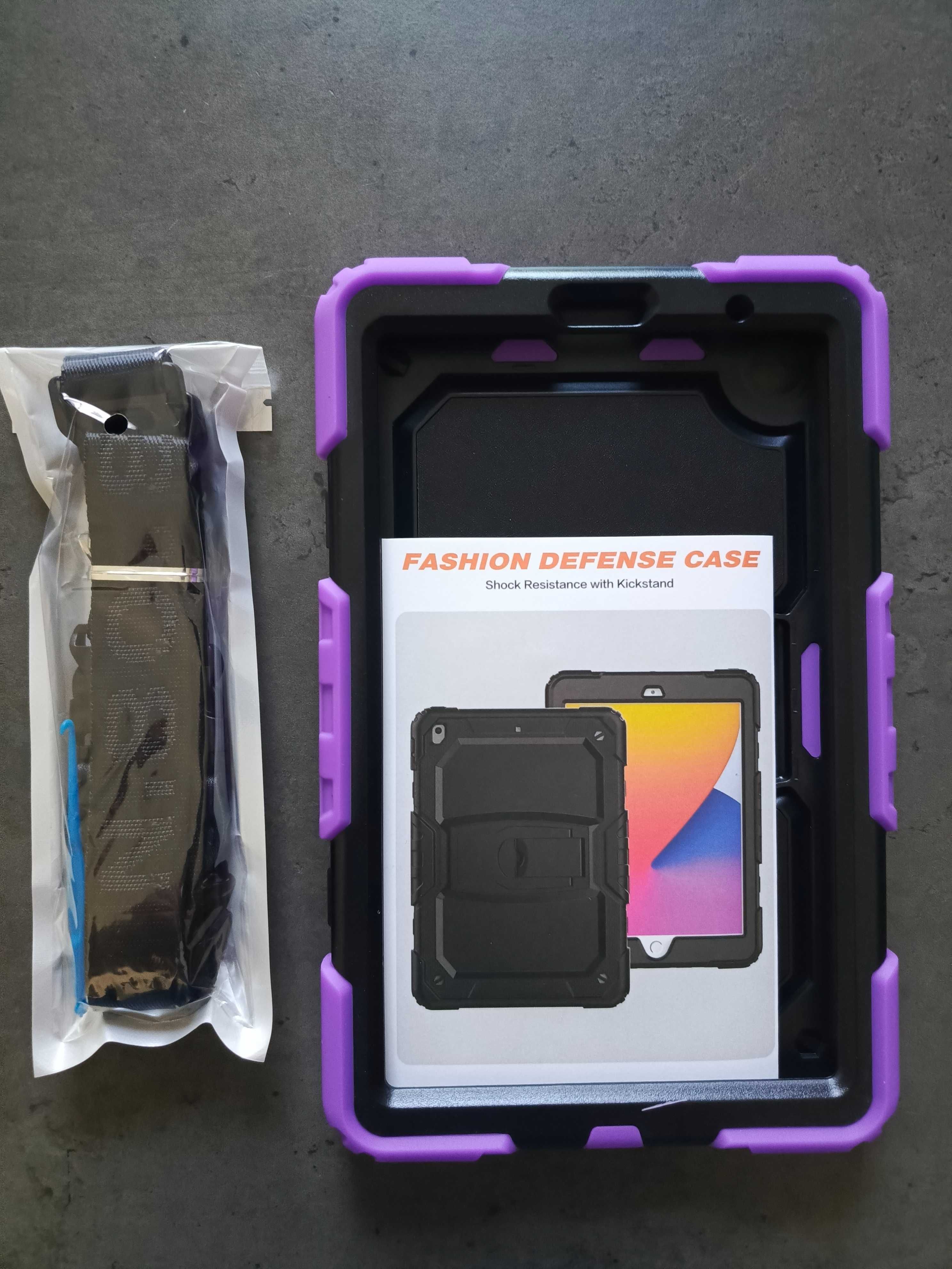 Etui Case do Samsung A7 Lite T220 Pancerne Fioletowo Czarne