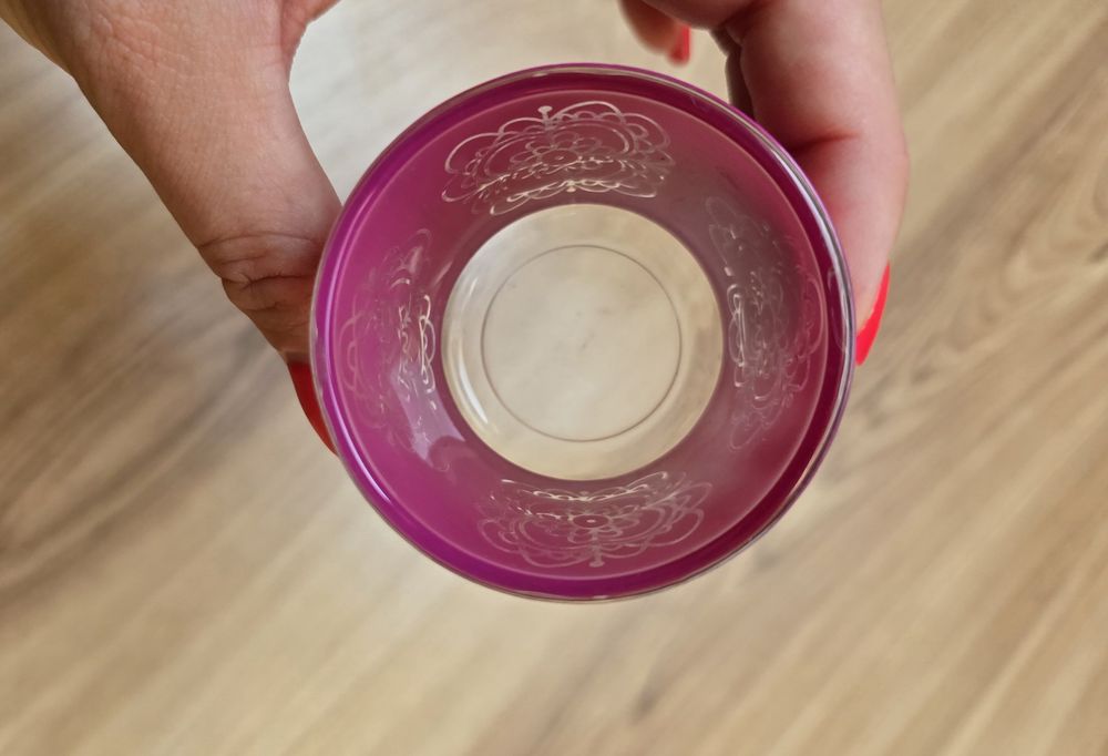 mini świecznik magenta