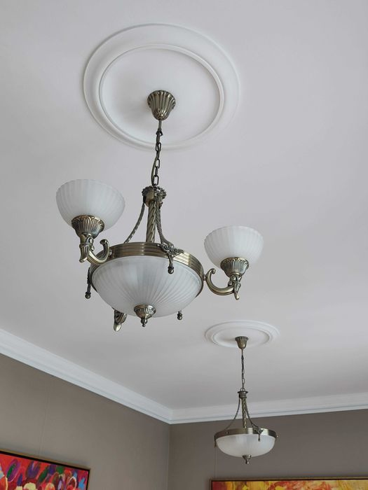 Piękna lampa wisząca. elegancja i styl, solidna metal + szkło, super!