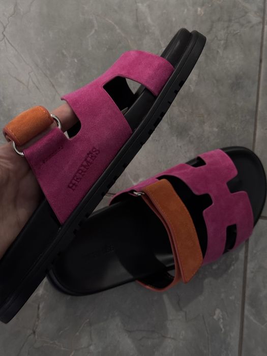 Шльопанці тапки Hermes ерме