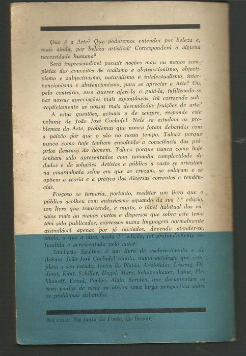 João José COCHOFEL --- Iniciação Estética (2.a ed. corr. e aumentada)