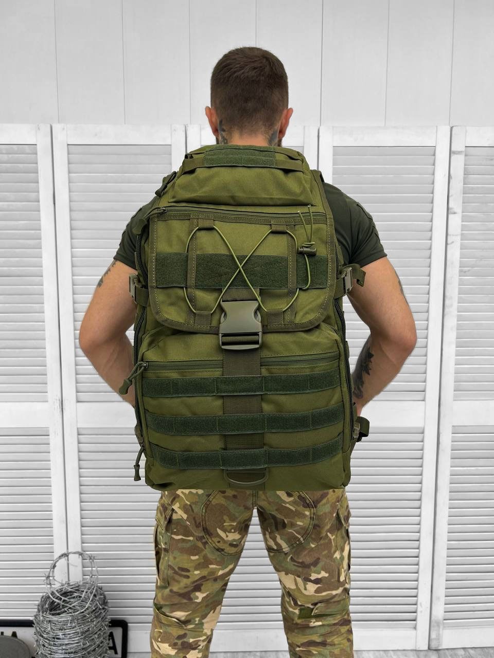 Тактический штурмовой военный рюкзак 40л OLIVA ЛГ7198(K6 1 - 01)