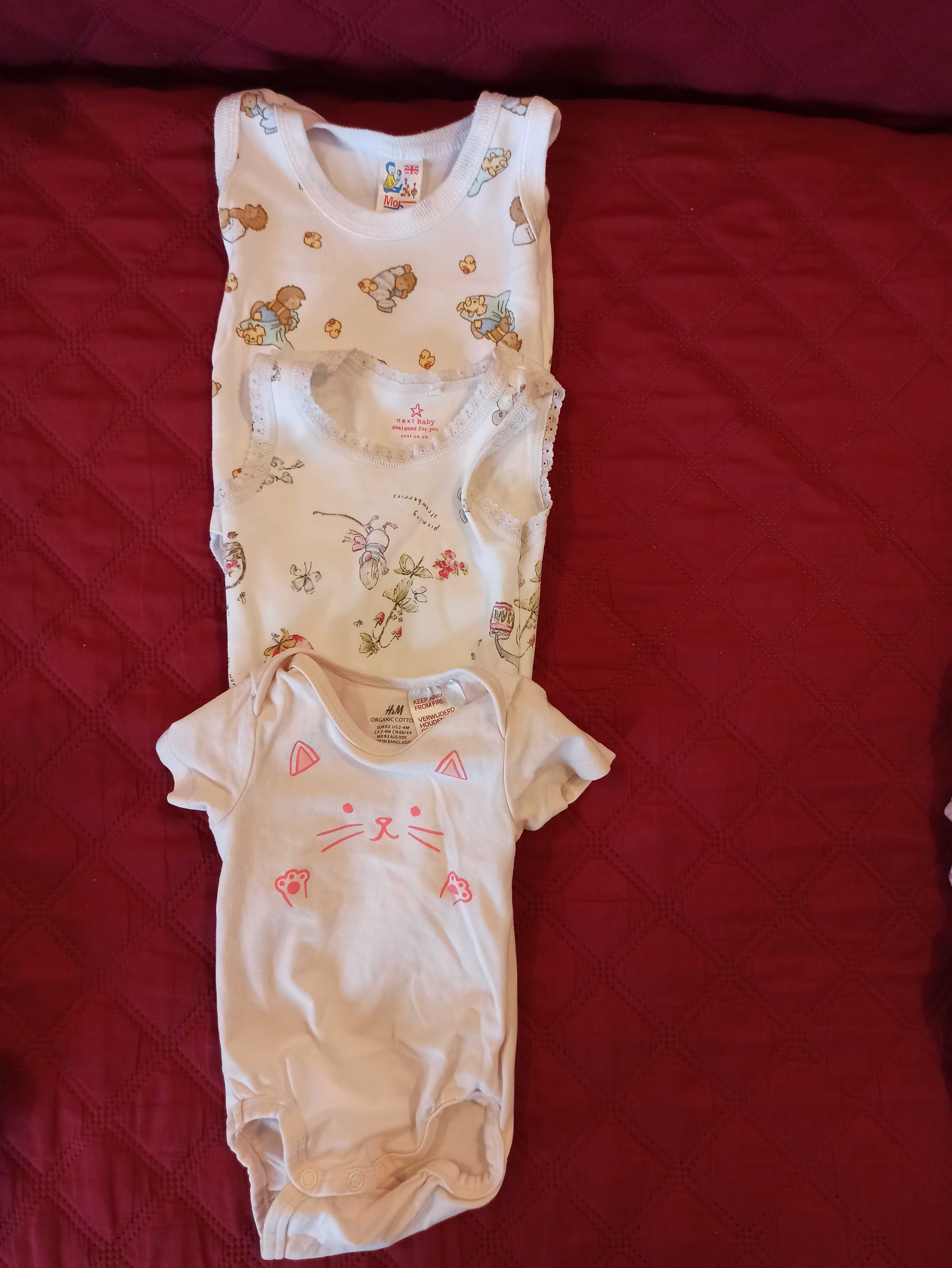 Paka ubrań- wyprawka noworodka 56-62
Marki newbie, h&m, zara+ dodatki