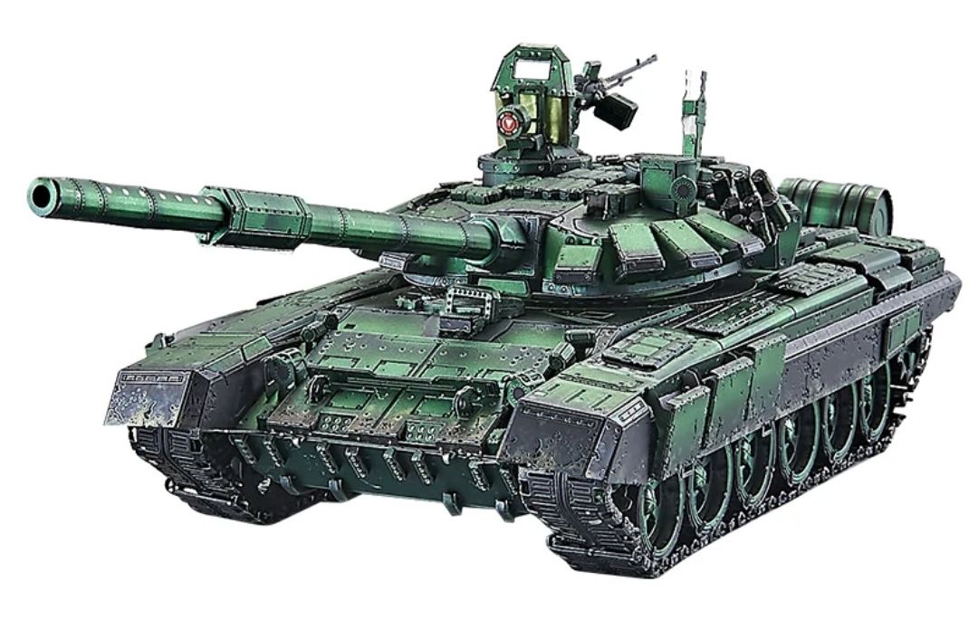 Металлический конструктор 3D пазл Армия Танк Т-72Б3
