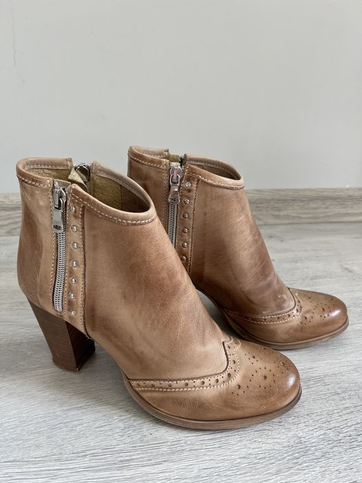 Чобітки осінні/весняні на натуральній італійській шкірі