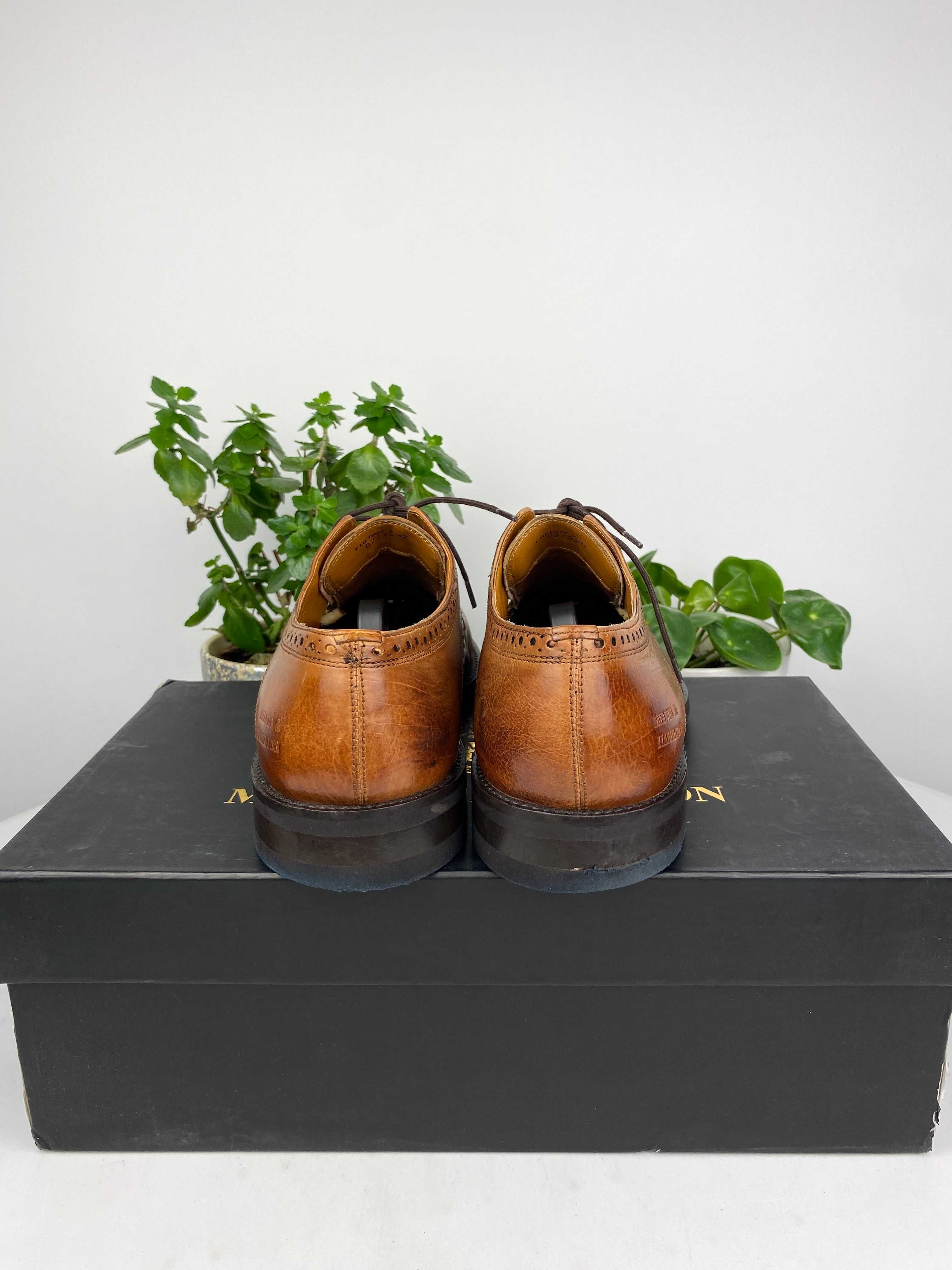 czarne brązowe buty derby półbuty melvin & hamilton freddy 3 r. 42 n39