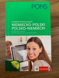 Słownik współczesny niemiecko-polski polsko-niemiecki PONS