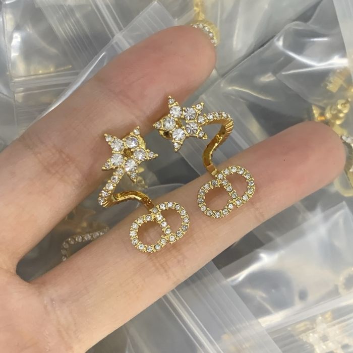 Nowe kolczyki Christian Dior CD stal nierdzewna