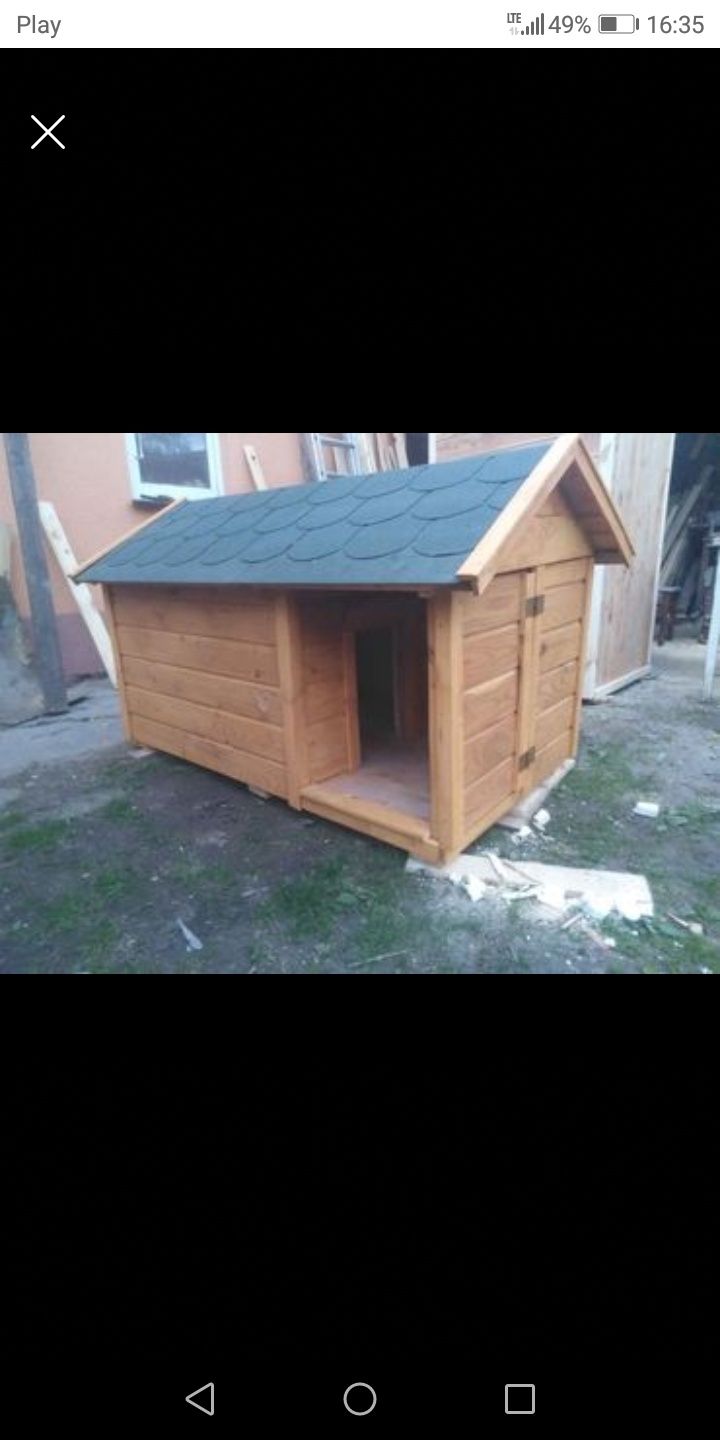 Buda dla psa  cała ocieplana . kurtyna gratis