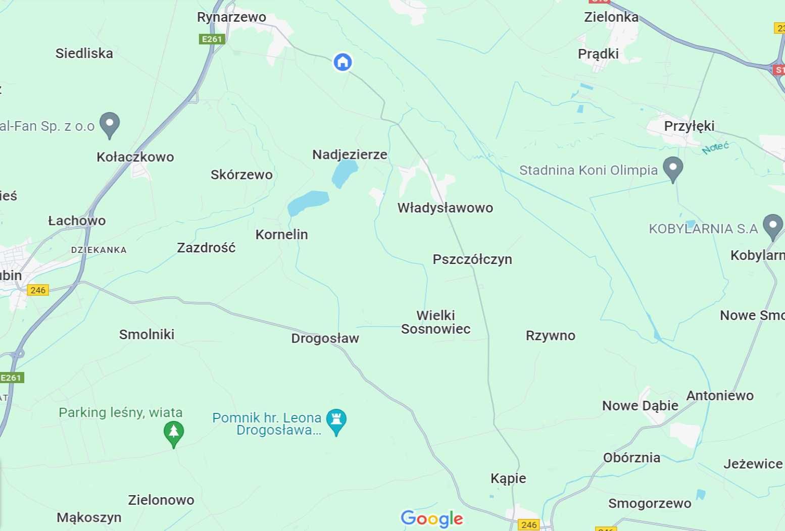Działka budowlana, wszystkie media Małe Rudy/Rynarzewo/Szubin