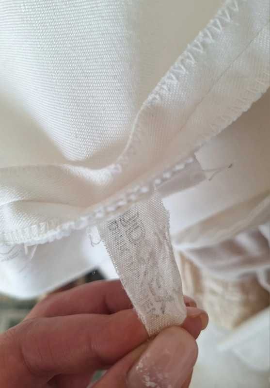 Biała marynarka żakiet z kieszeniami 40 classy lekki letni oversize