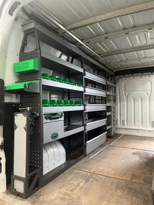 Zabudowa serwisowa warsztatowa regały bus szafki DOSTĘPNY OD RĘKI