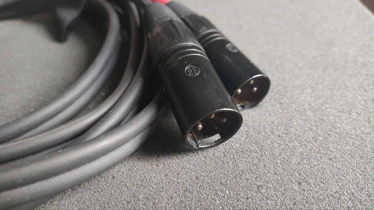 Cable XLR male to XLR female | two by two