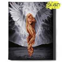 Malowanie po numerach, 40x50 cm - Piękny anioł / Oh-Art