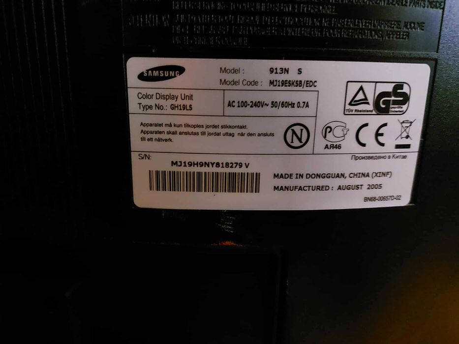 Monitor samsung 913N S