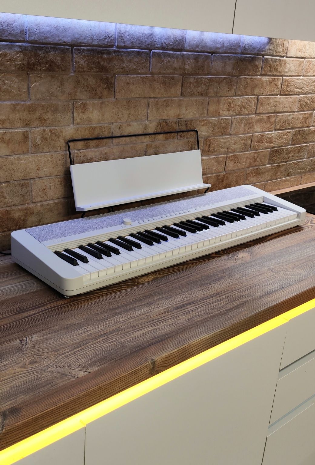 Біле міні піаніно фортепіано  Casio CT-S1   Yamaha NP-12