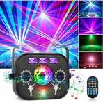 4-Efekty LED Kula Laser Strobo UV Mix kolorów głośnik bluetooth Pilot