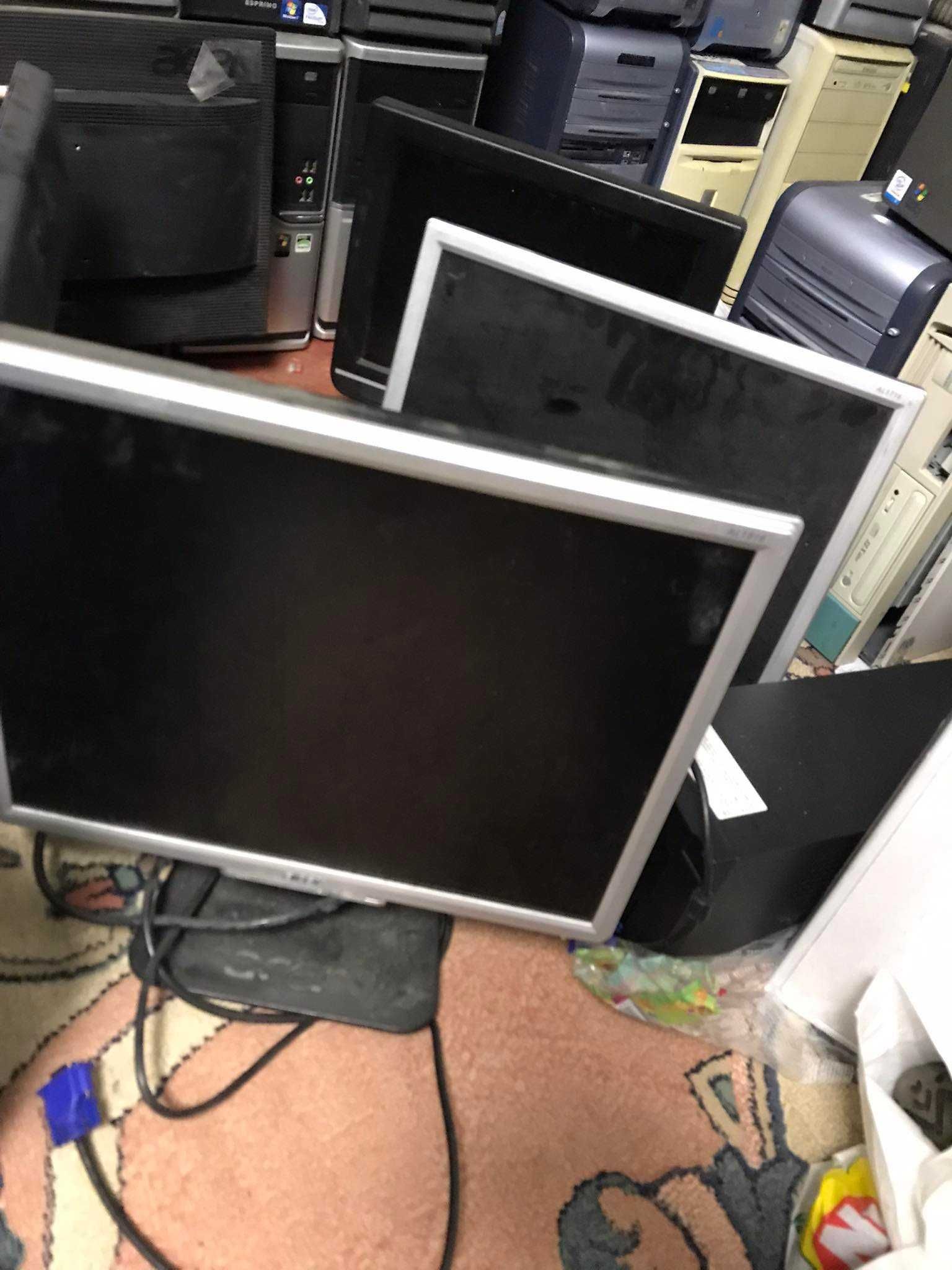 11 komputerów PC ACER DELL HP + 4 monitory wszystko sprawne