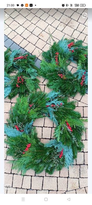 Zestaw wianków na cmentarz 2x45cm+2x45cm mix