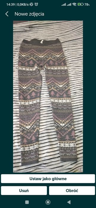 Spodnie damskie ciepłe M