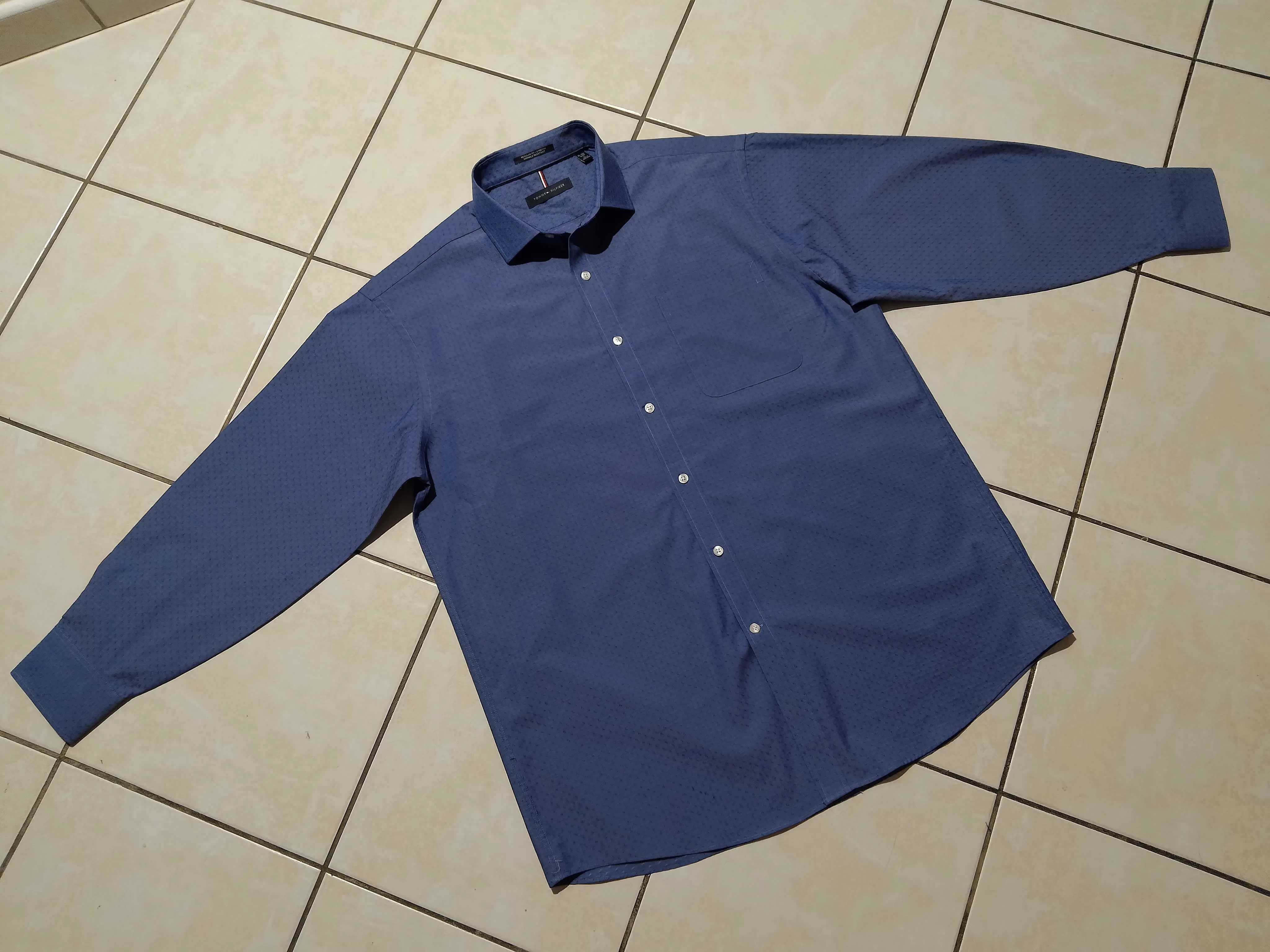 TOMMY HILFIGER USA - NOWA! z LOGO Koszula Męska rozmiar XL