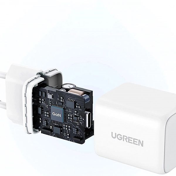 Ładowarka sieciowa Ugreen X513/30W GaN 1x USB-C - biała