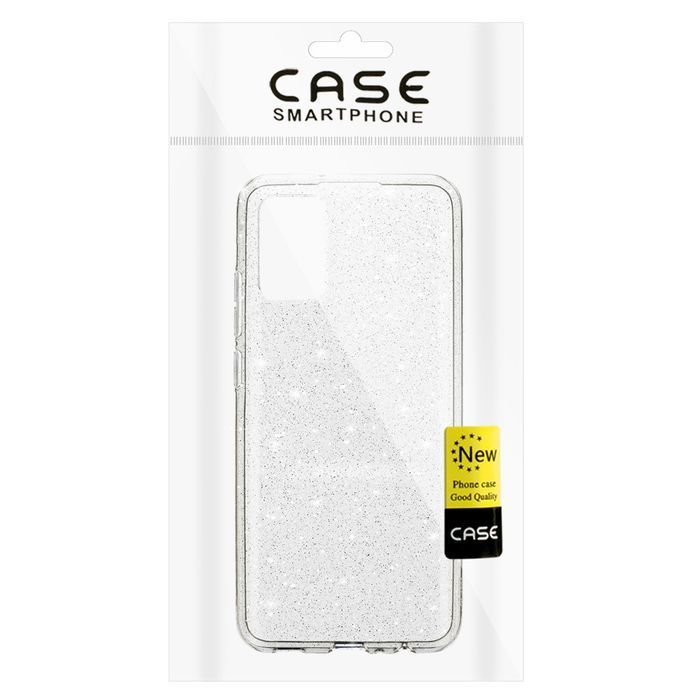 Crystal Glitter Case do Samsung Galaxy A02S Srebrny