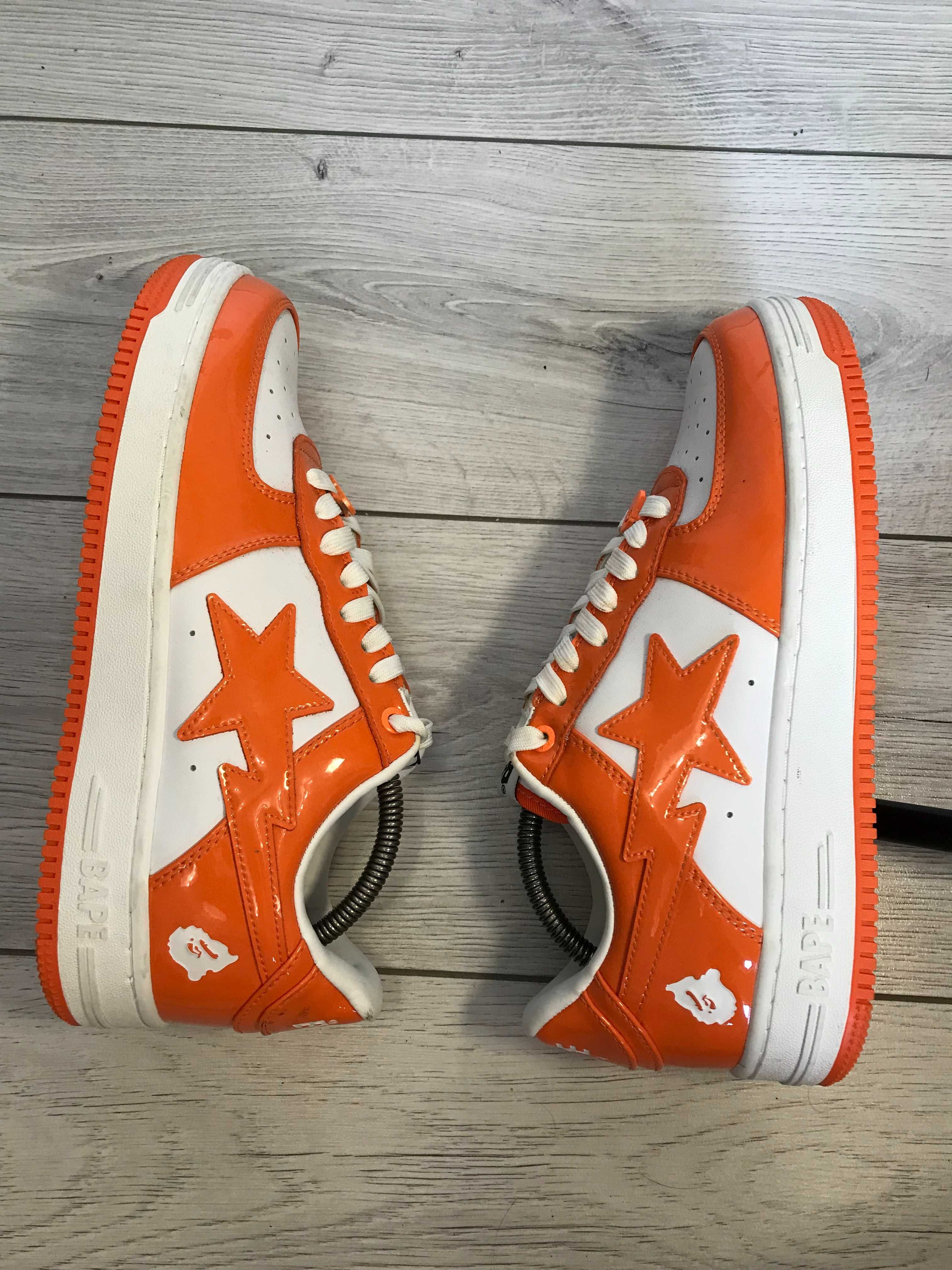 Nowe ! Buty Bape Orange Patent Bapesta rozm. 43,5