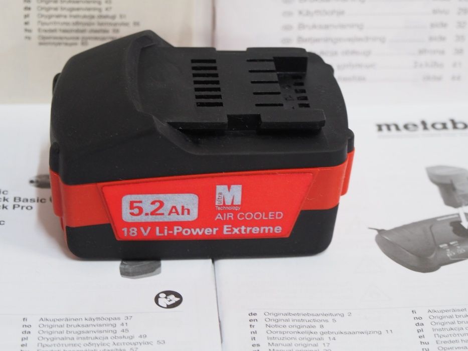 Bateria METABO 18v 5,2Ah akumulator LI-ION