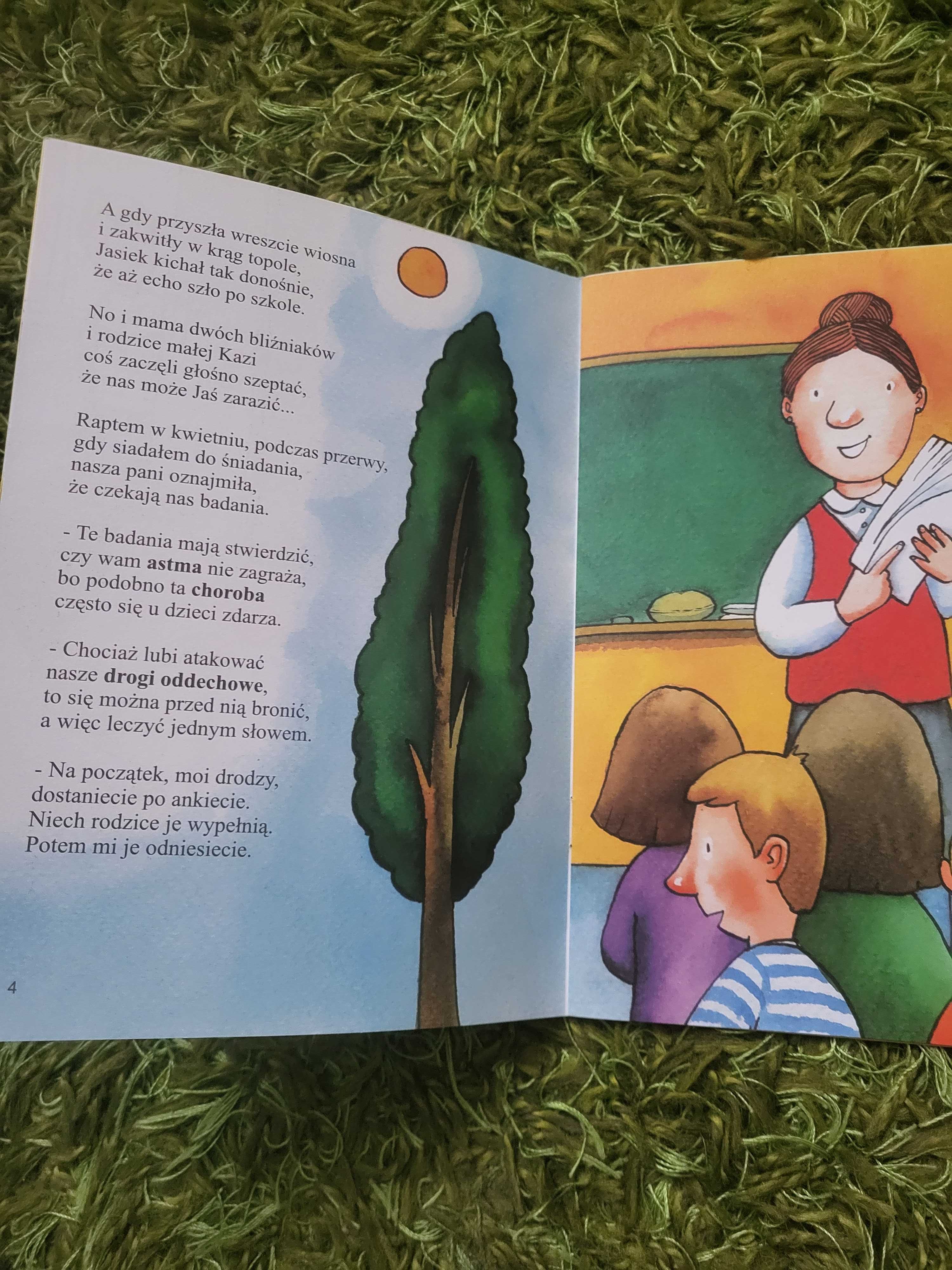 "W klasie z Jasiem"- książka dla dzieci o astmie