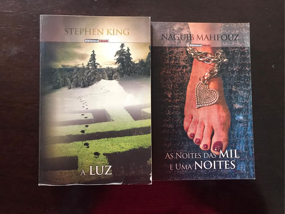 Livros Stephen King e Naguib Mahfouz