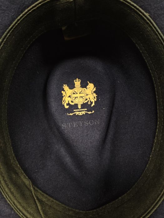 Stetson fedora р M синій капелюх фетровий шерстяний шляпа синяя федора