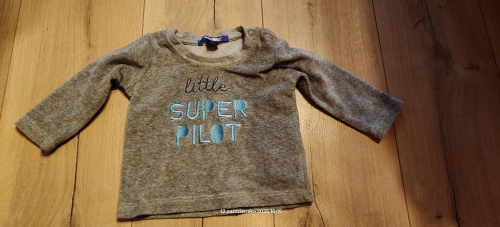 Bluza szara niemowlęca 62/68 Lupilu