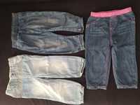 Spodnie jeansy dla dziewczynki rozmiar 92