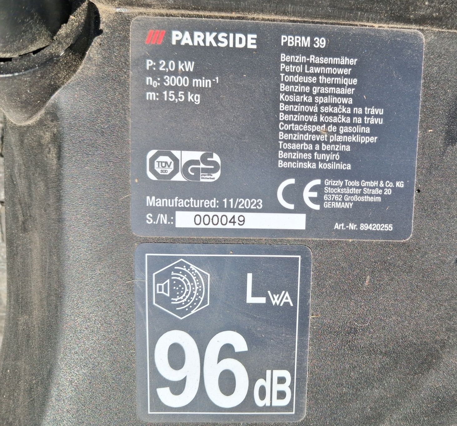 Kosiarka spalinowa Parkside PBRM-39