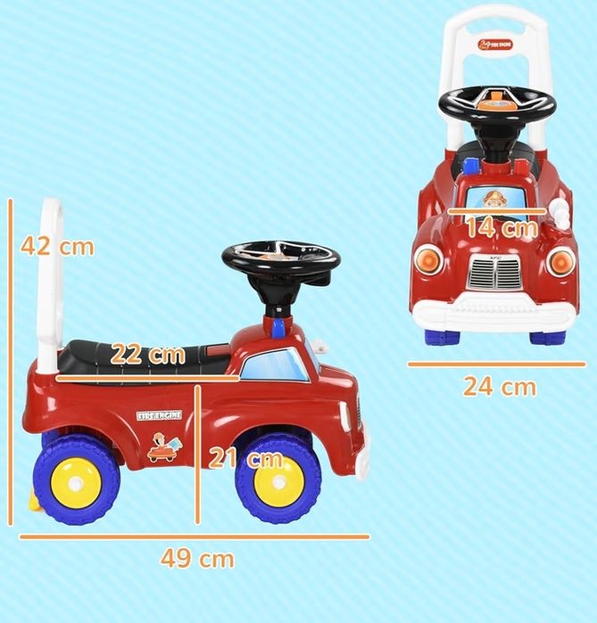 Carro de brincar para crianças - Camião dos bombeiros