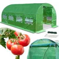 Tunel ogrodowy foliowy szklarnia na warzywa duży 10m2 namiot foliak