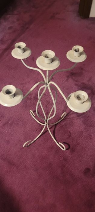 Swiecznik stalowy stojacy