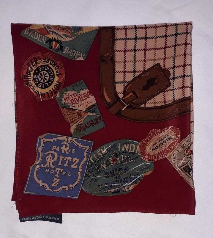 Шелковый платок vintage от ralph lauren