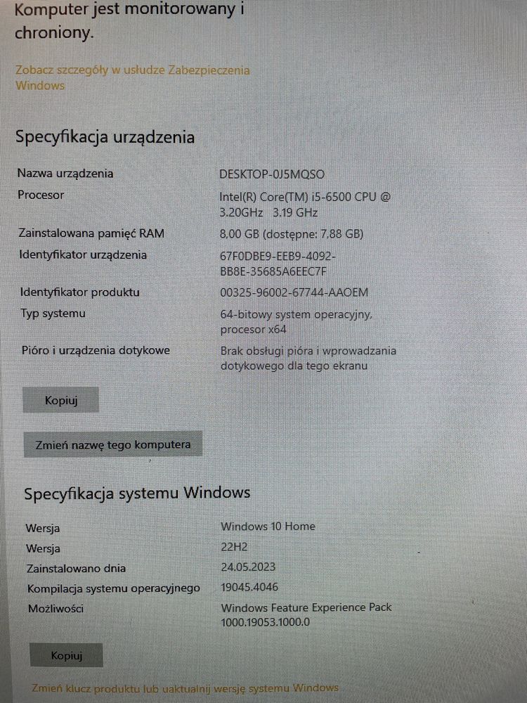 Hp all in one stan bardzo dobry plus