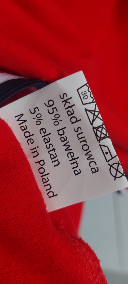 Sportowa sukienka tuba, kolor czerwony, rozm. XL