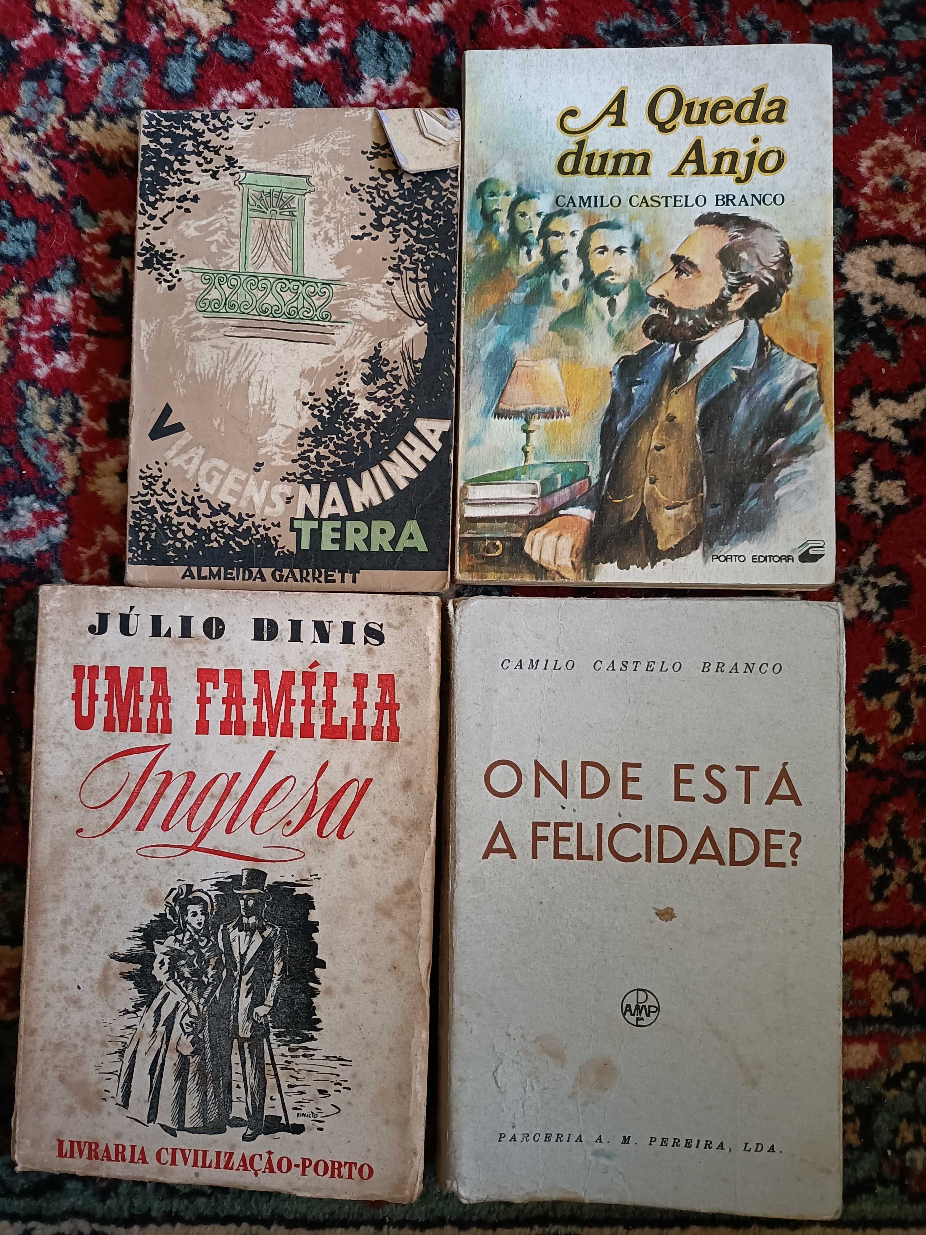 3 Livros A. Garrett, Castelo Branco, Júlio Dinis