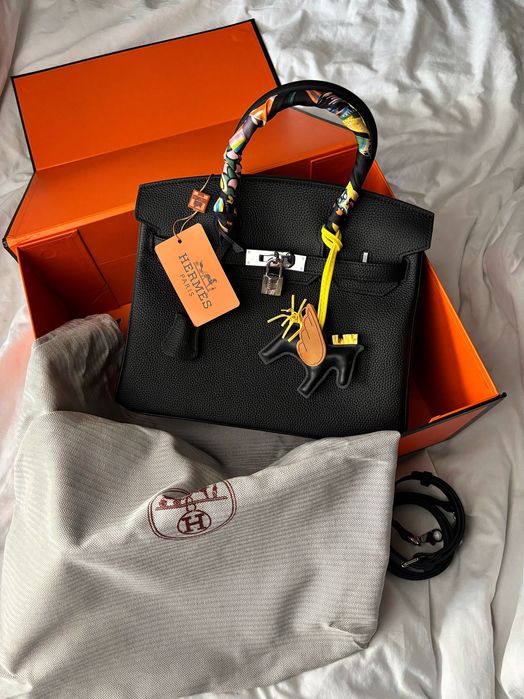 Сумка Hermes Birkin 30 Bag in Black Togo Leather with Silver