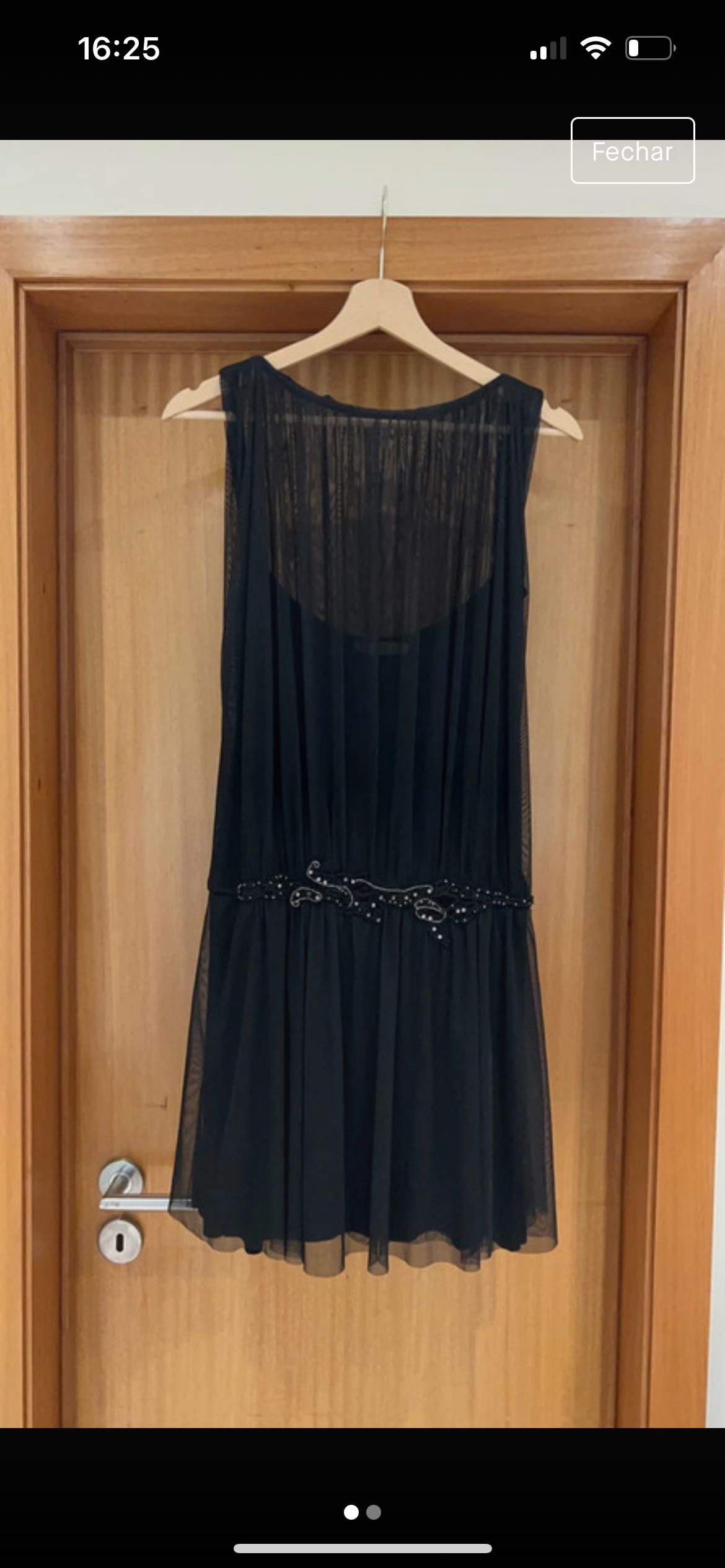 Vestido preto Cortefiel